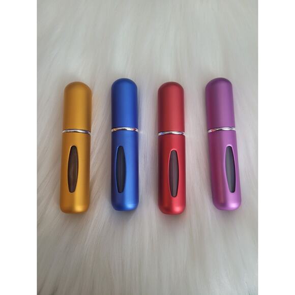 Four Refillable Portable Mini Travel‎ 5ml Perfume Spray Scent Bottles-New - Picture 1 of 4
